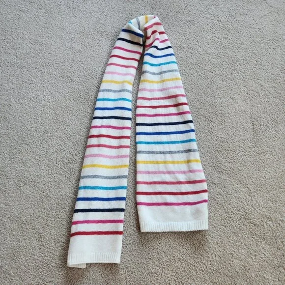 NWT GAP Striped Scarf Merino/Cotton - Picture 2 of 4